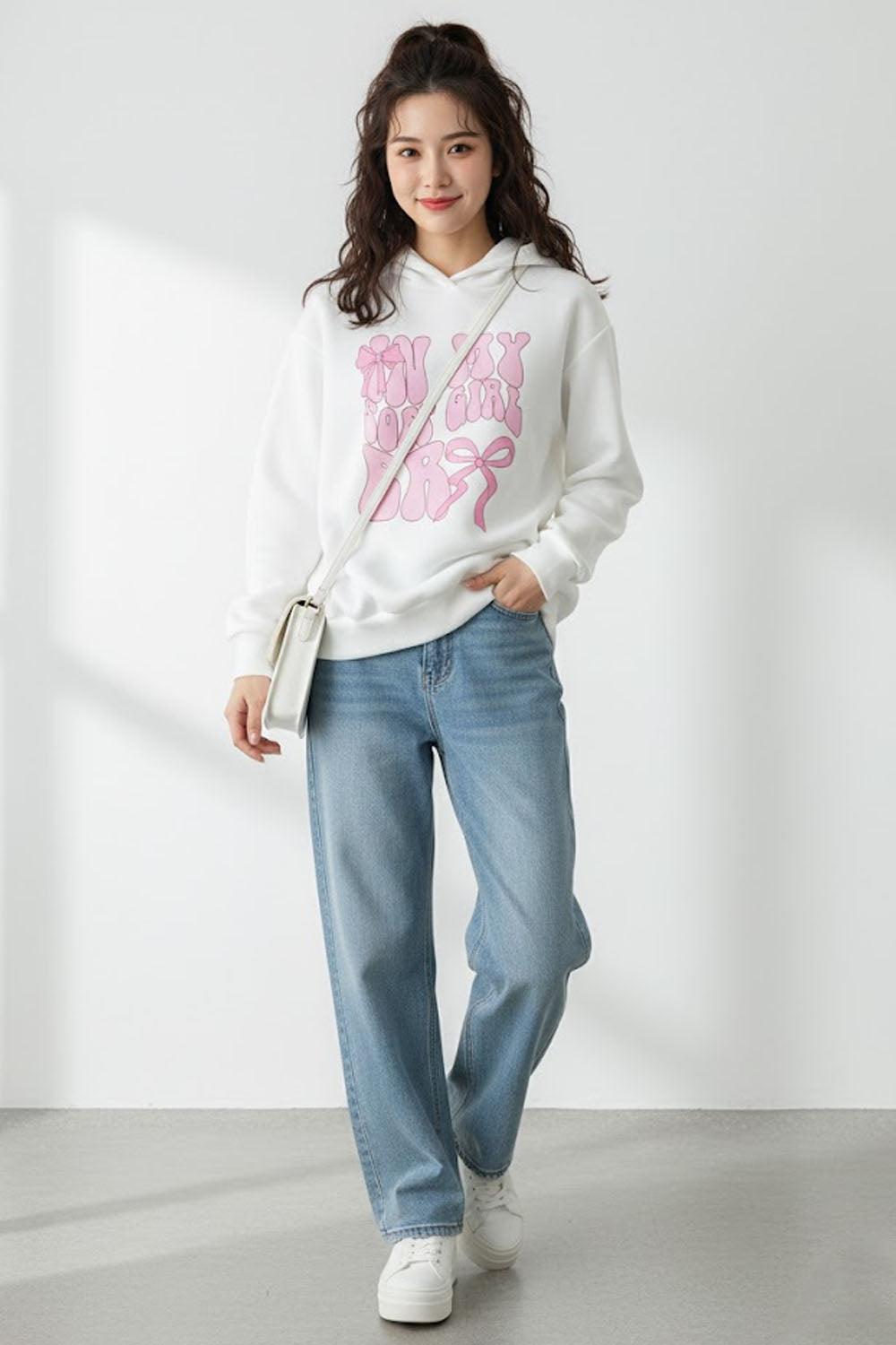 In My Soft Girl ER Printed Oversized Hoodie
