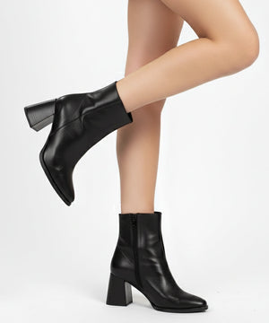 Summer Shadow Black Ankle Boots