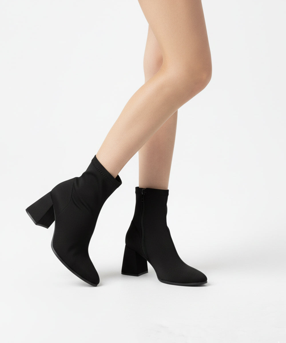 The City Black Suede Boots