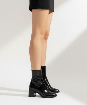 The Midnight Gloss Patent Boot