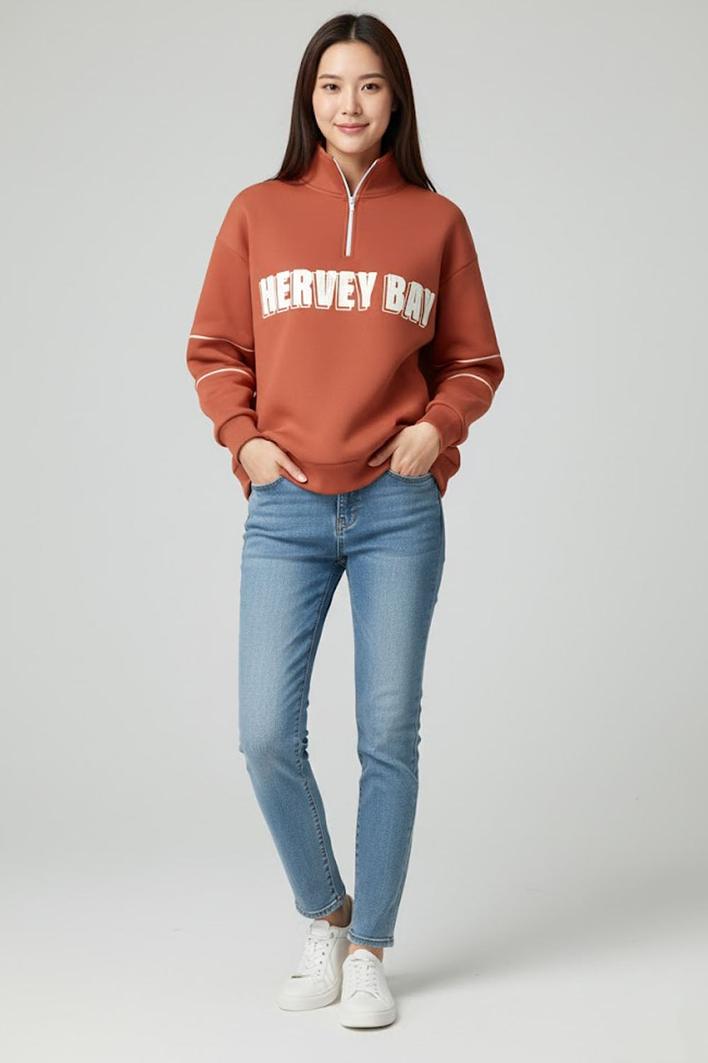 Winter Fleece Ribbed Long Sleeve Cropped Top