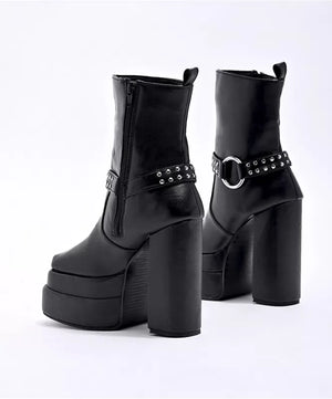 The classy stud platform boots