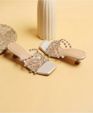 Diamond Dew Silver Heels