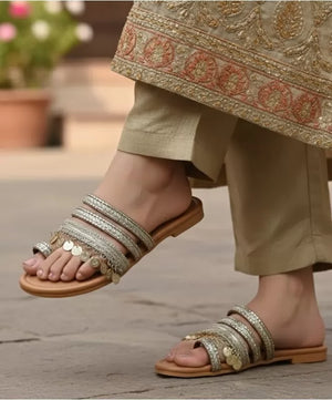 Boho Charm Coin Flats