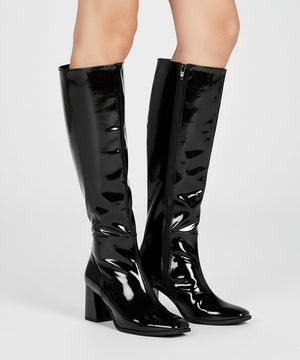 Premium - Shine on black patent calf boots