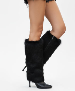 The Fur-Lined Black Boots
