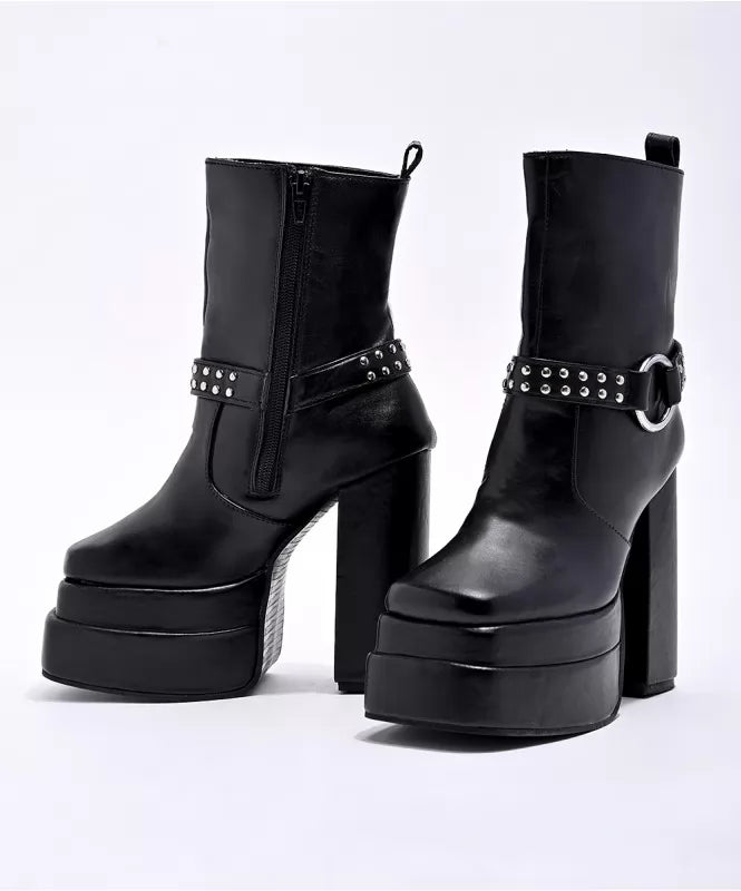 The classy stud platform boots