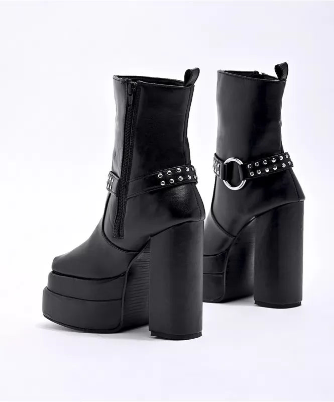 The classy stud platform boots
