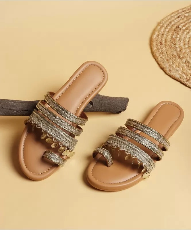 Boho Charm Coin Flats