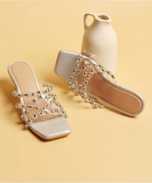 Diamond Dew Silver Heels