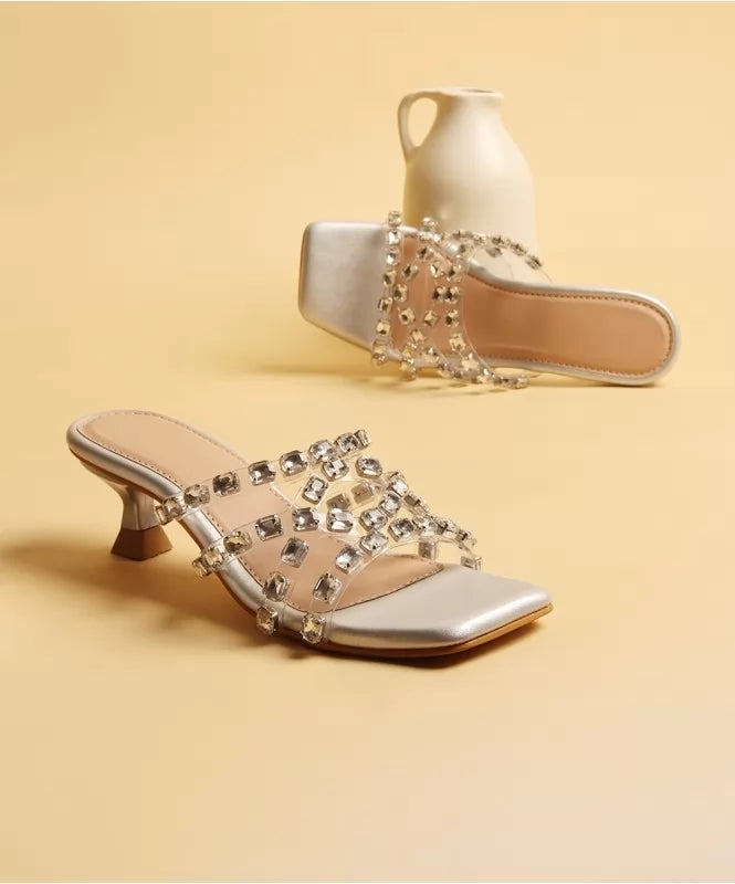 Diamond Dew Silver Heels