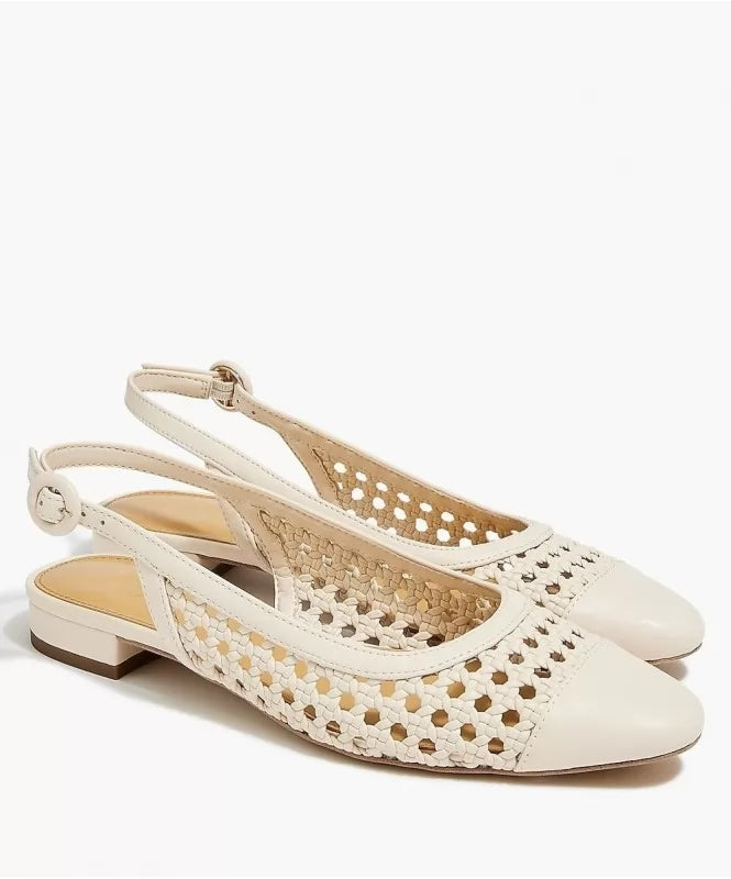 Woven Slingback Flats