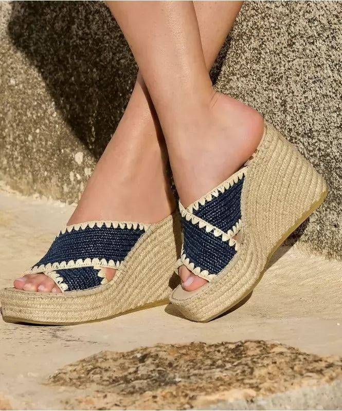 Carina Lace-Up Wedge Espadrilles