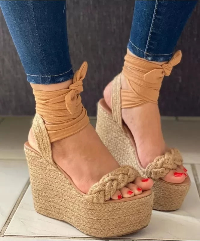Classic Jute-Wrapped Espadrille Heels