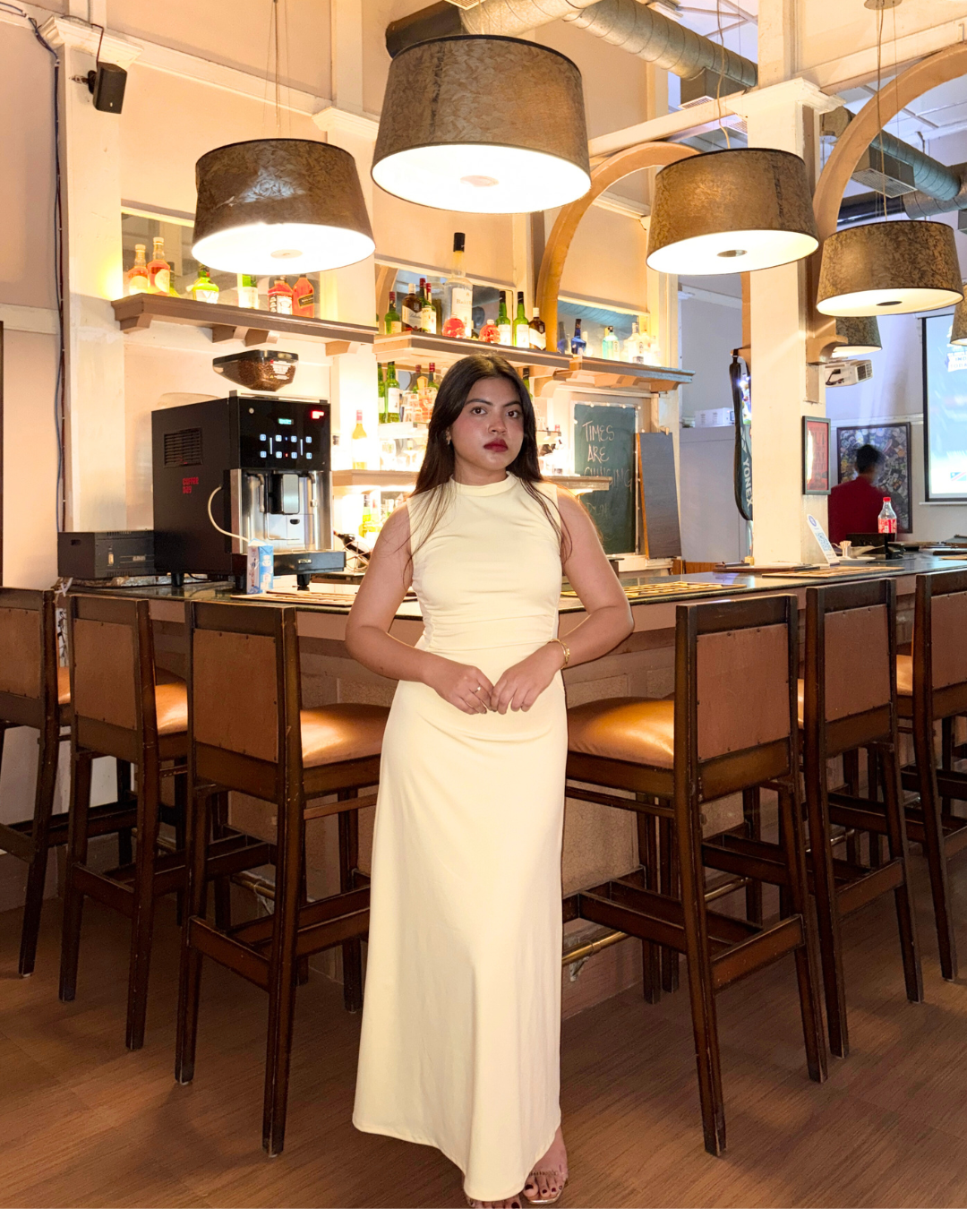 Elegant Romantic Sleeveless A-Line Maxi Dress - 126033