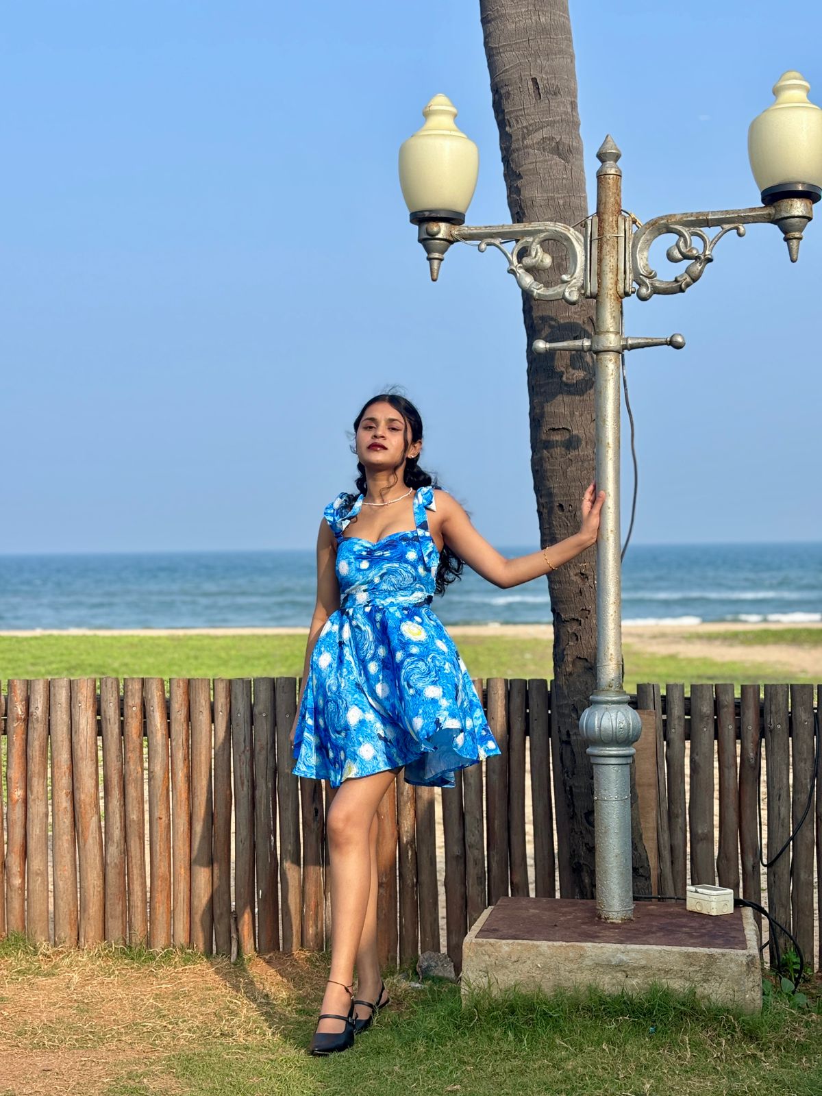 Starry Van Gogh Reverie Fit & Flare Dress - 122471