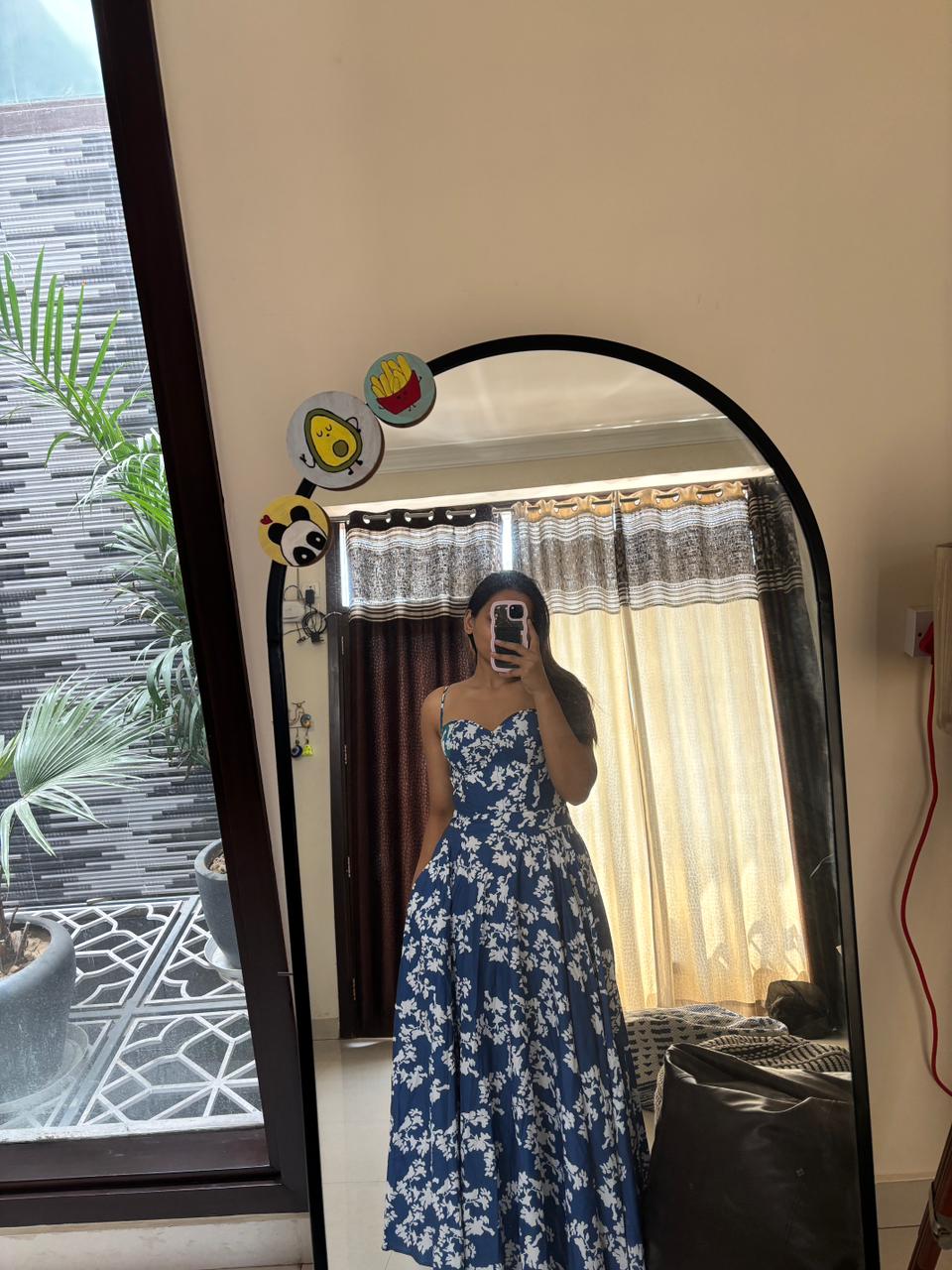 Indigo Bloom Floral Maxi Dress - Best Seller - 119639