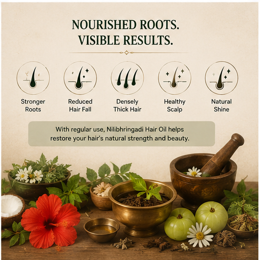 Advanced Ayurvedic Hair Oil- Nilibhringadi Hair Growth Oil